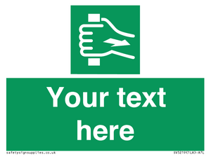 Custom Pull Bar Sign